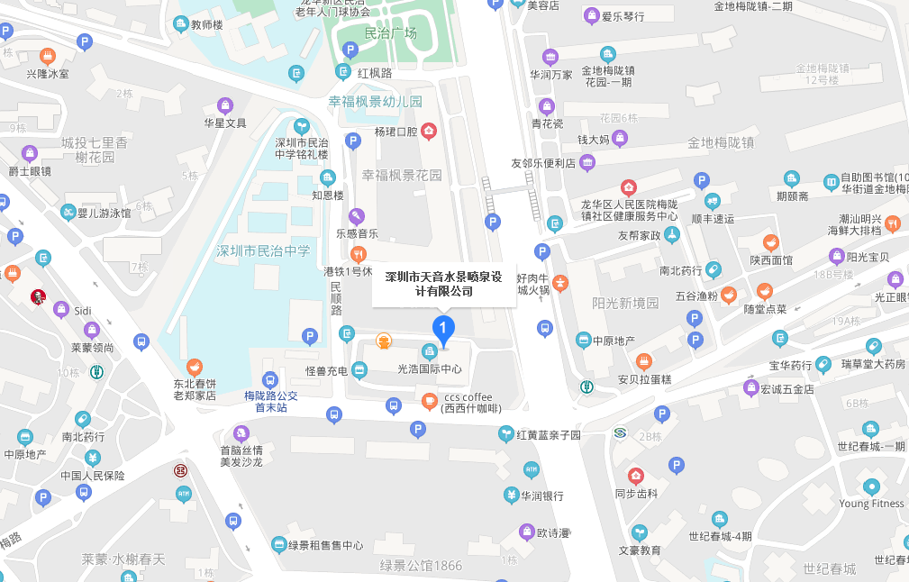 天音水景公司地图_音乐喷泉设计